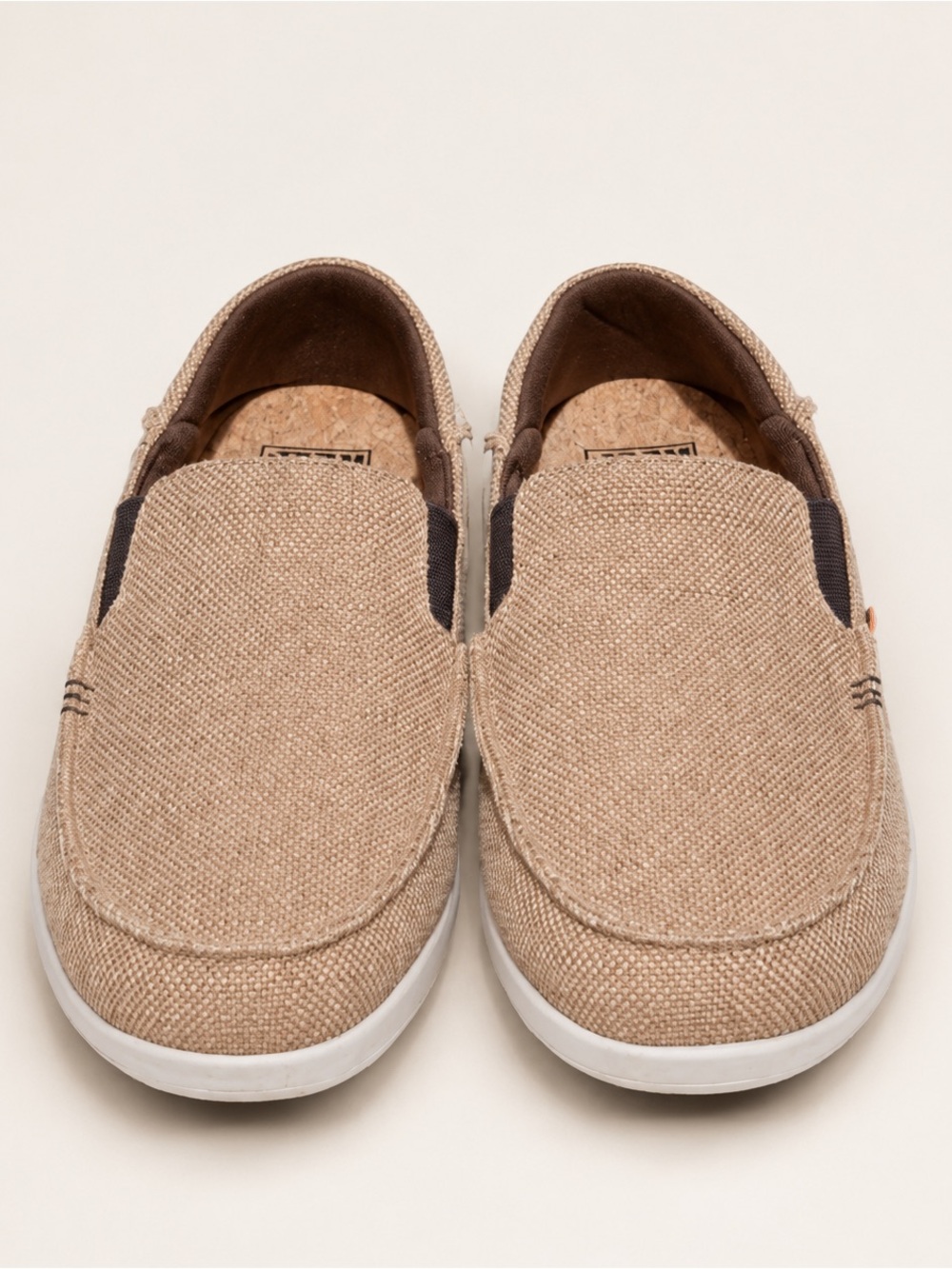 REEF Tan Canvas Slip-On Shoes – US Size 10